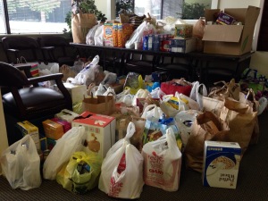 In July 2014, Team CMMD, In Motion Physical Therapy, Exton Vet Clinic, Healthy Steps Pediatrics and Christine Meyer, MD offices collected almost 4,000 pounds of food to donate to the Lord's Pantry in Downingtown.  A group donation was made on August 3rd and the team unloaded and sorted two tons of goods.